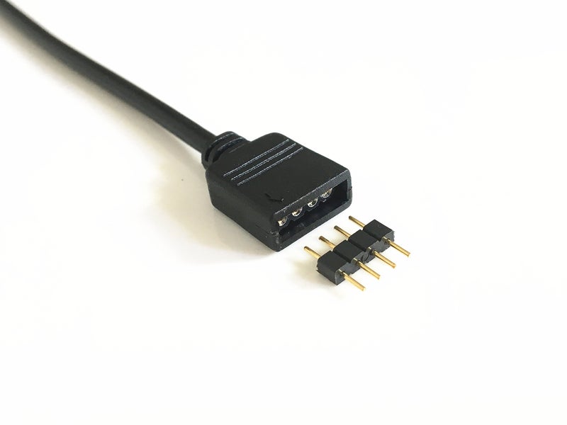 HUALAND 10pcs Black 0.3M 0.98ft 4 Color RGB Extension Cable LED Strip Connector Extension Cable Cord Wire 4 Pin LED Connector for SMD 5050 3528 2835 RGB LED Light Strip (10 PCS) - Image 5